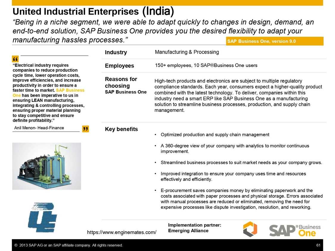 Streamline procurement with SAP B1 at United Industrial Enterprises