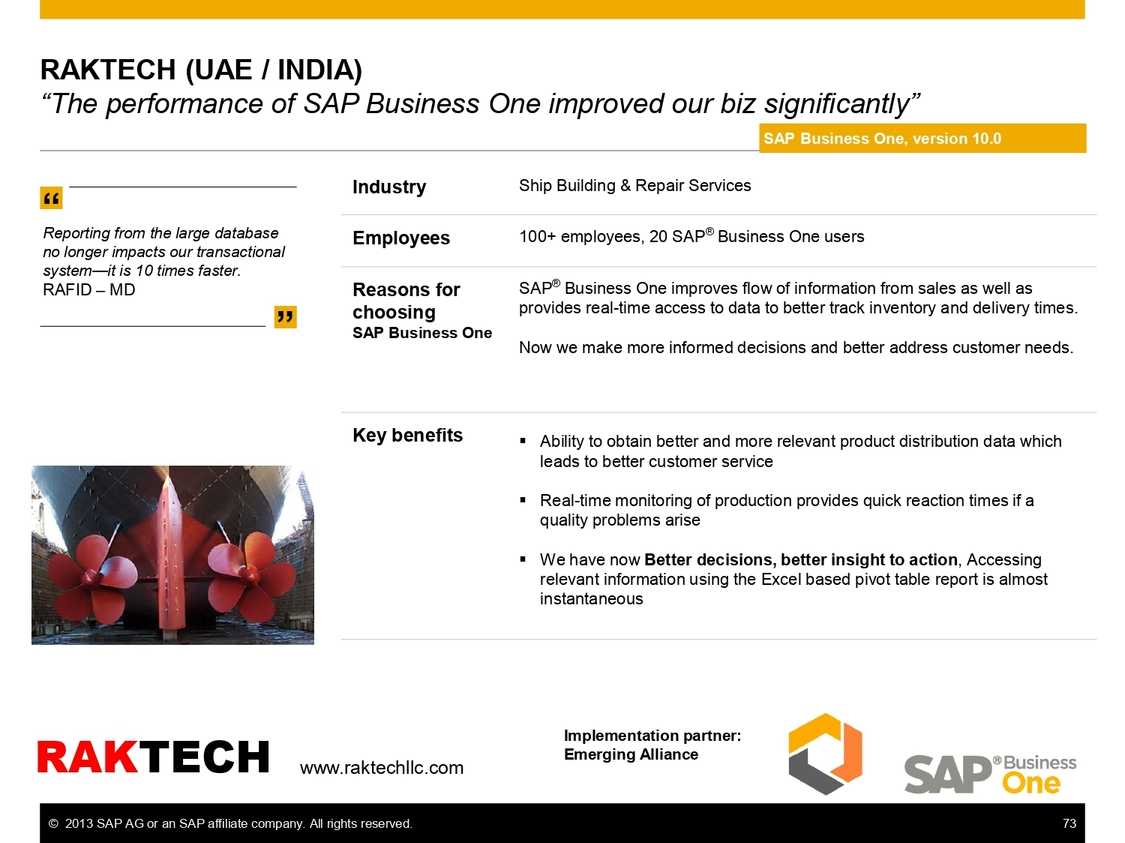 Improving business significantly with SAP B1 in repair services at Raktech