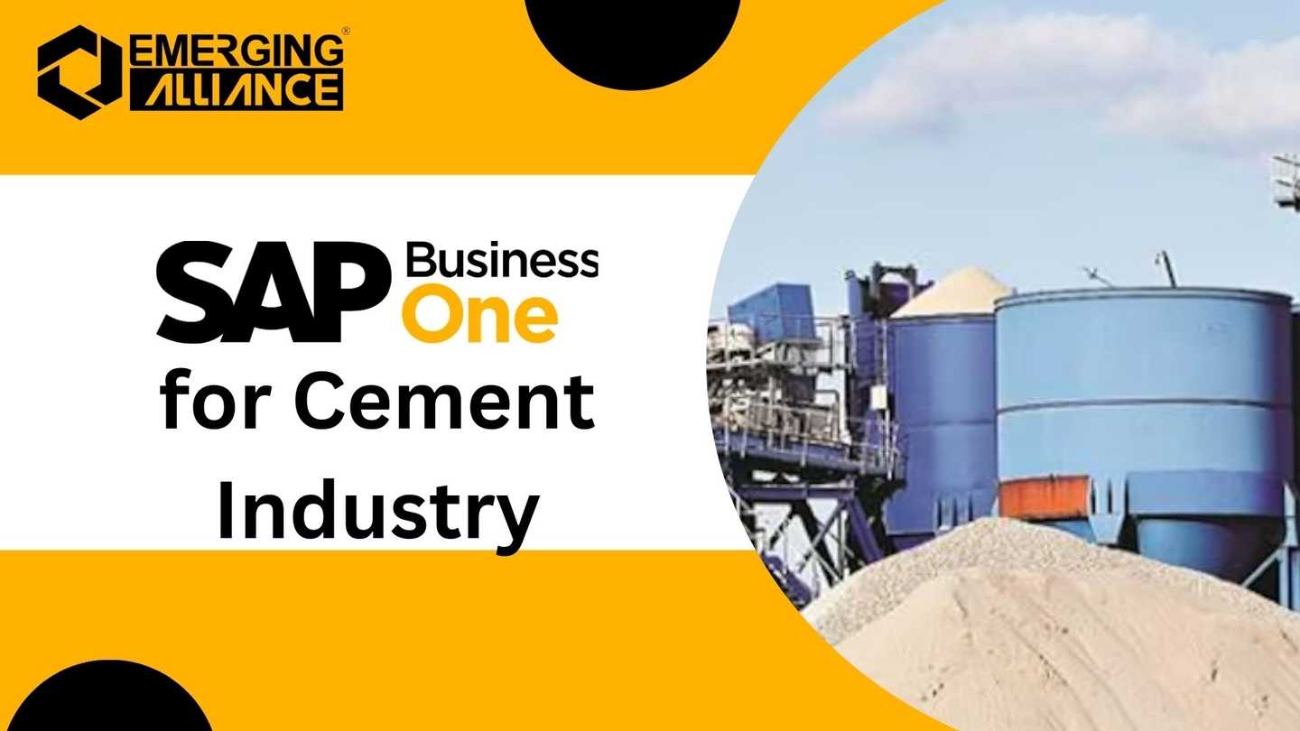 SAP Business One (B1) for Cement Industry with all round productivity