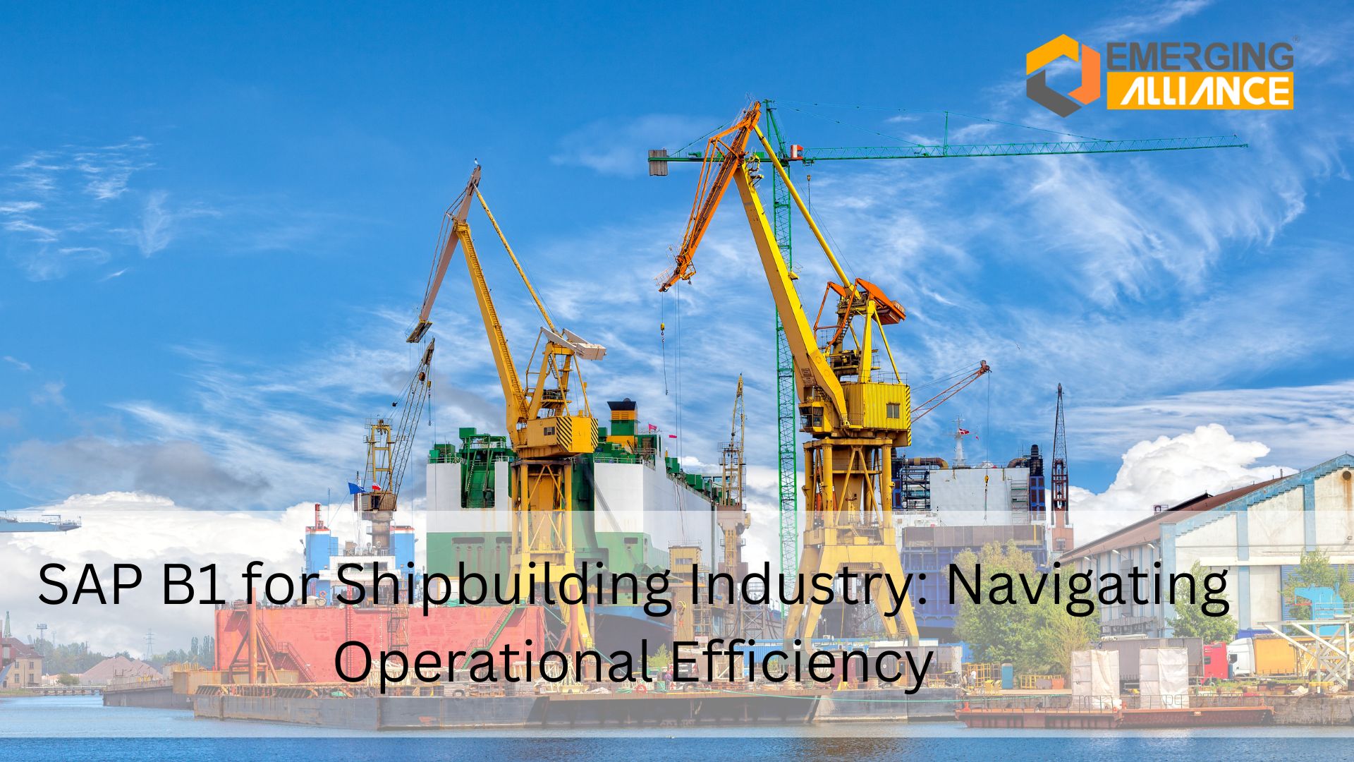 SAP B1 for Shipbuilding Industry: Navigating Operational Efficiency