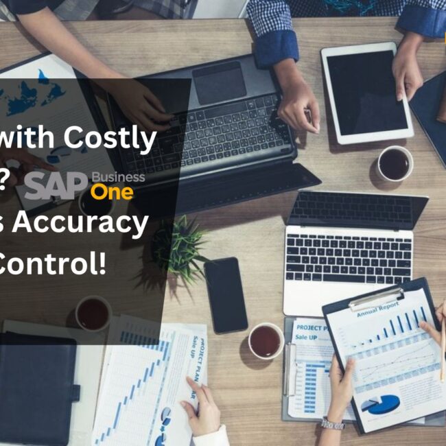 Dealing with Costly Errors? SAP B1 Ensures Accuracy and Control!