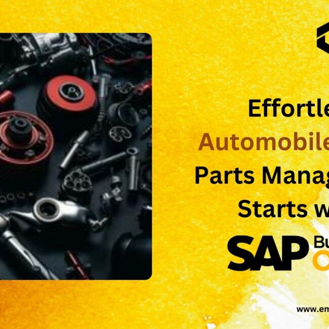 Effortless Automobile Spare Parts Management Starts with SAP B1