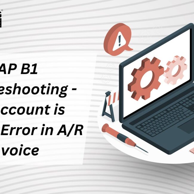 SAP B1 Troubleshooting - G/L Account is Missing Error in A/R Invoice