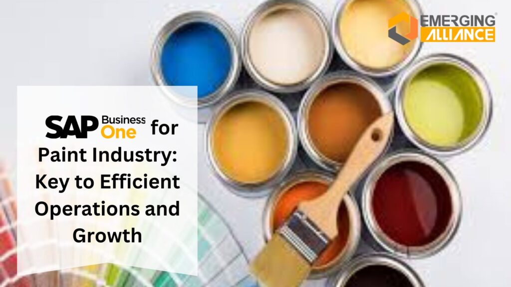 SAP Business One for Paint Industry: Key to Efficient Operations and Growth