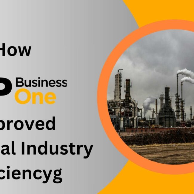 How SAP Business One Improved Chemical Industry Efficiency