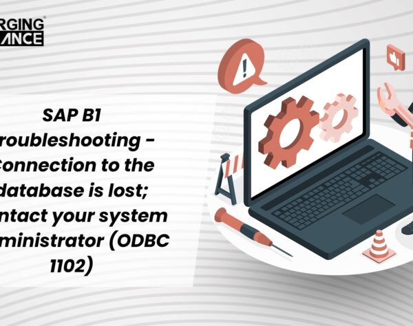 SAP B1 Troubleshooting - Connection to the database is lost; contact your system administrator (ODBC 1102) [Message 131 183]