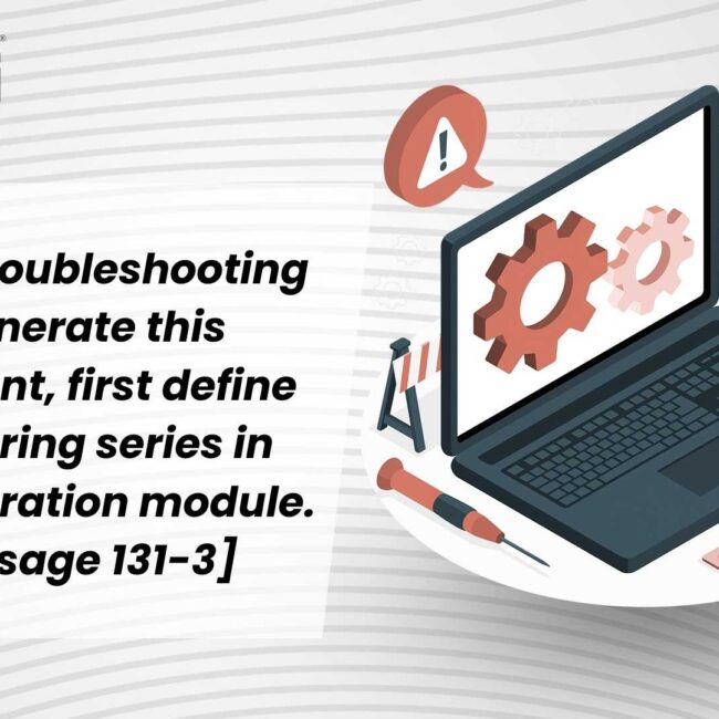 SAP B1 Troubleshooting - Generate this document, first define numbering series in Administration module. [message 131-3]