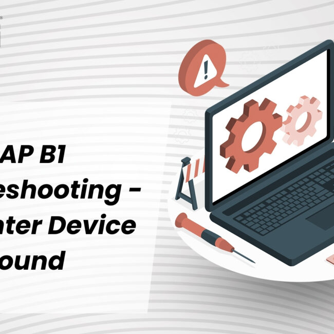 SAP B1 Troubleshooting - No Printer Device Found