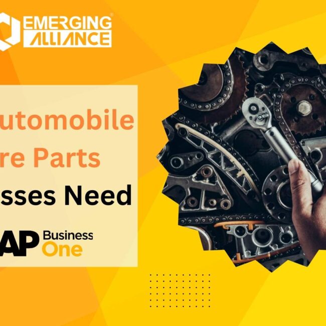 Why Automobile Spare Parts Businesses Need SAP B1