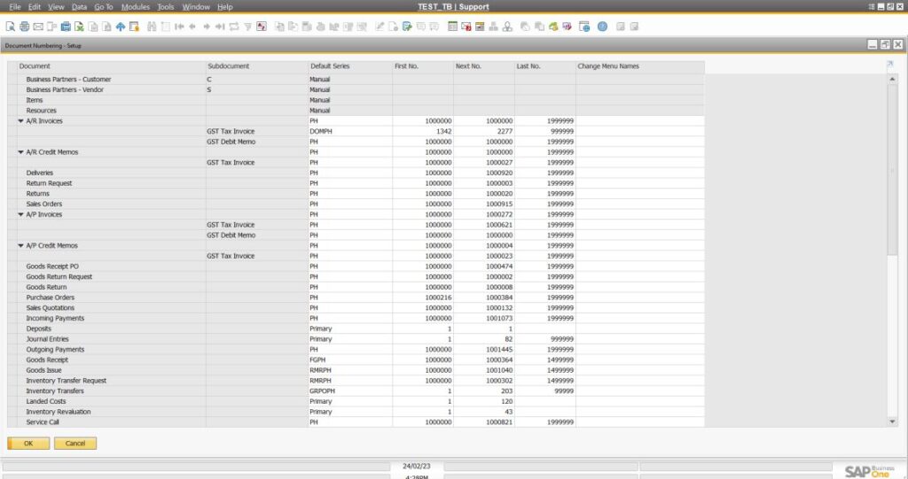 Marketing Document Numbering Issue (A/P Invoice)