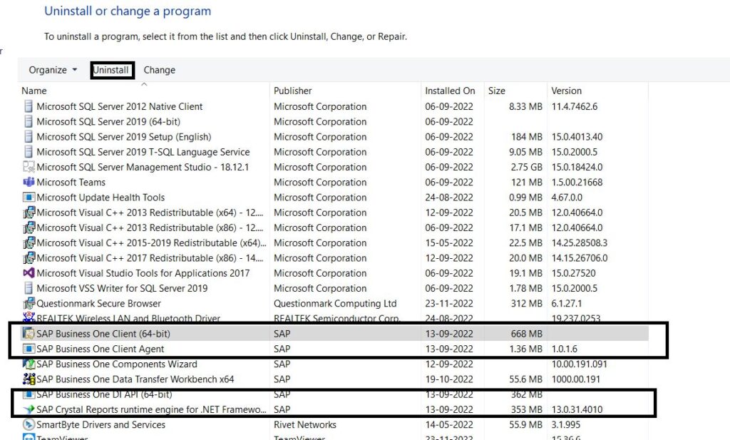 SAP B1 Troubleshooting - Error connecting to Crystal Runtime; check installation