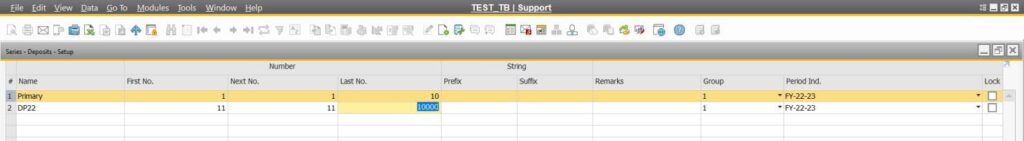 Check the A/P Invoice Numbering Setup