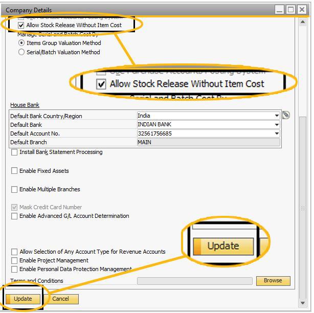 Enable Zero-Cost Stock Release