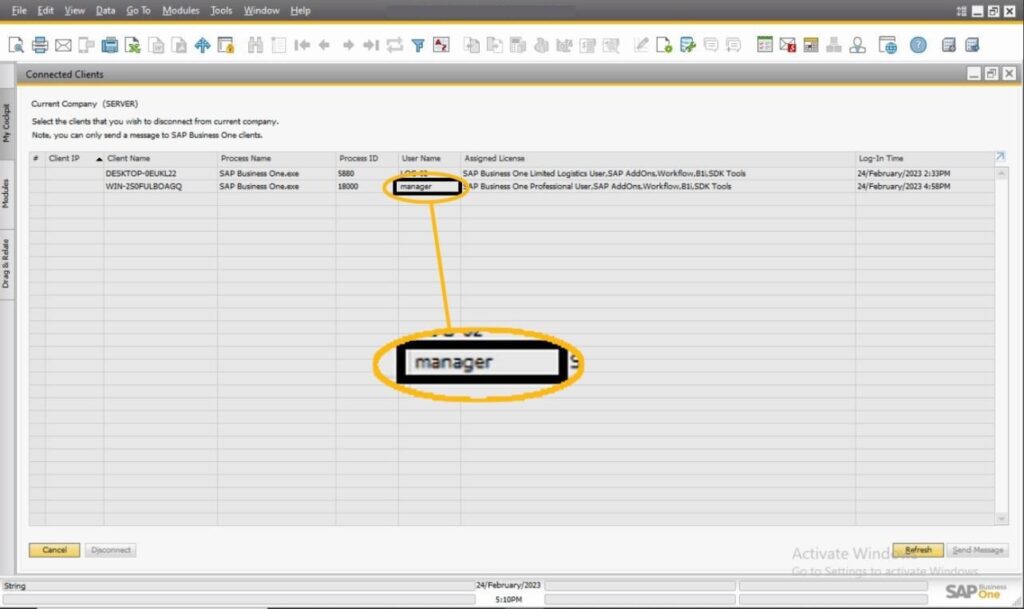 SAP B1 Troubleshooting - User & operation modified data, to Open window again 'Business Partner' (OCRD)