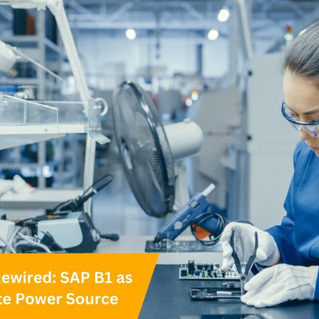 Electronics Rewired: SAP B1 as the Ultimate Power Source